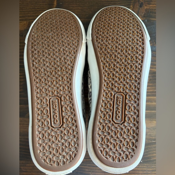 Coach Barrett Signature Silver Grey Leopard Ocelot Print Women's Sneakers 6.5 - Picture 10 of 15